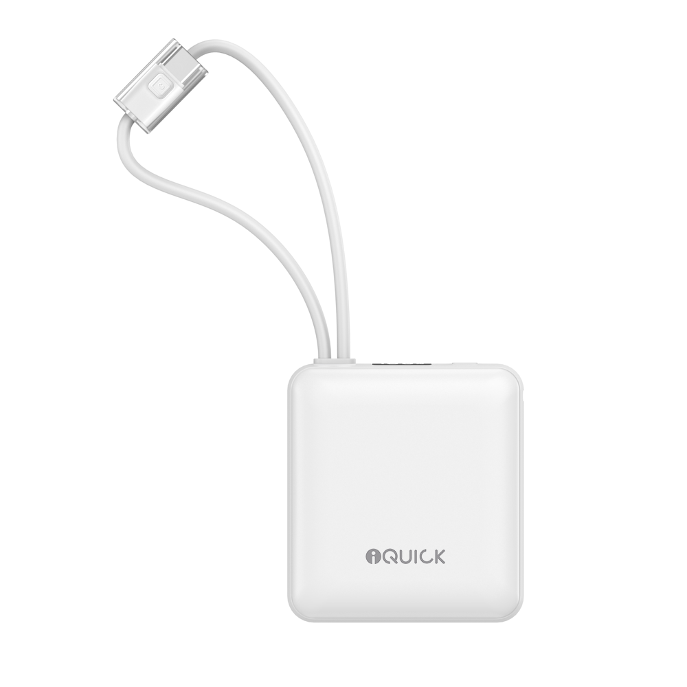 iQuick Built-in Type-C and Lightning Cables Power Bank 10000mAh 22.5W