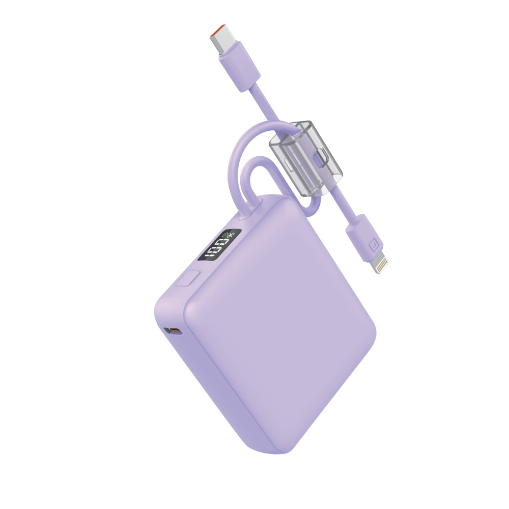 iQuick Built-in Type-C and Lightning Cables Power Bank 10000mAh 22.5W